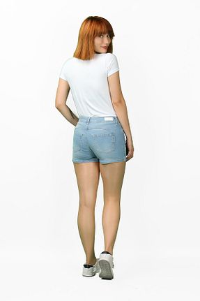 شلوارک و برمودا سرمه ای زنانه رگولار BALİNS - کد 682397167