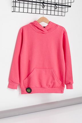 سوئیشرت صورتی بچه گانه ساده Cansın Mini - کد 129700965