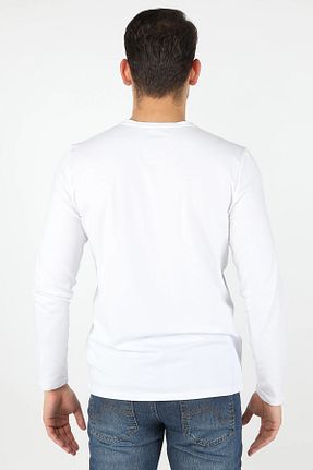 تیشرت سفید مردانه رگولار BALİNS - کد 43505472
