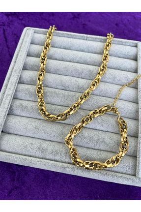 گردنبند استیل ( فولاد ) طوسی زنانه استیل (فولاد) ulaşaksesuar - کد 925706717
