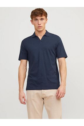 پولوشرت سرمه ای مردانه %100 پنبه Jack & Jones - کد 816583646