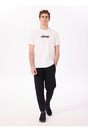 شلوار کرمگن مشکی مردانه پنبه ای Jeep - کد 925949182