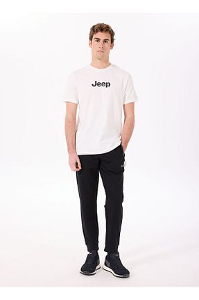 شلوار کرمگن مشکی مردانه پنبه ای Jeep - کد 925949182