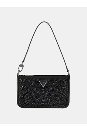 کیف دستی مشکی زنانه ابعاد کوچک Guess - کد 925740258