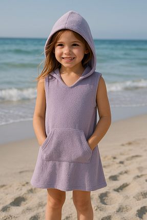 لباس بنفش بچه گانه بافت LUESS - کد 834606661