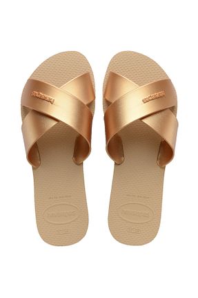 دمپائی زرد زنانه پاشنه تخت Havaianas - کد 925729310