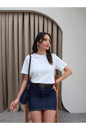 تیشرت نباتی زنانه رگولار ESRAHELVACI - کد 925732118