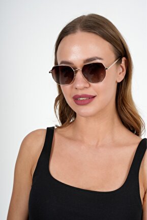 عینک آفتابی متالیک زنانه هندسی Optelli - کد 843205436