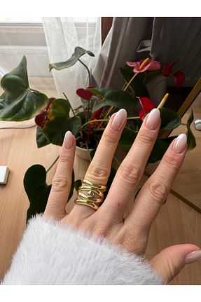 انگشتر جواهر طلائی زنانه روکش طلا VenüsDesign - کد 832993380