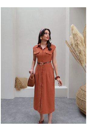 لباس نارنجی زنانه بافتنی ESRAHELVACI - کد 928953619