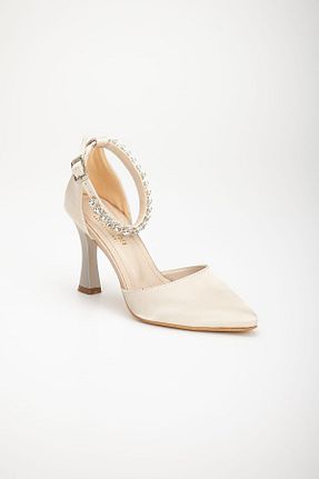 کفش مجلسی بژ زنانه پارچه ای ACMZ SHOES - کد 844741614