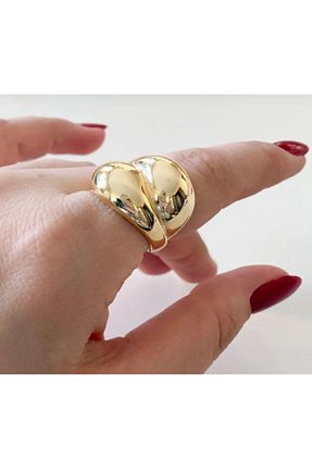 انگشتر جواهر طلائی زنانه روکش طلا VenüsDesign - کد 372209948