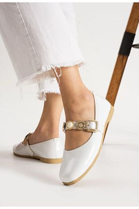 بابت سفید زنانه چرم لاکی redtan - کد 925752143