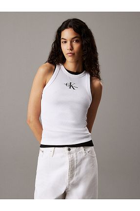 تیشرت سفید زنانه رگولار Calvin Klein - کد 924294916