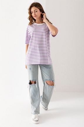 بلوز رنگی زنانه اورسایز EtkiModa - کد 925753821