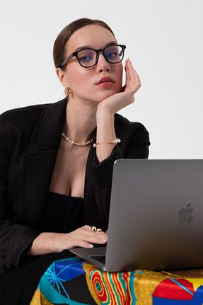 عینک محافظ نور آبی قهوه ای زنانه 50 Aqua Di Polo 1987 - کد 925759011