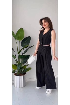 ست بالاتنه و پائین تنه مشکی زنانه ahsenmoda - کد 925797550