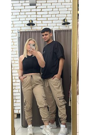 شلوار بژ مردانه بافتنی TUBA TOPTAŞ - کد 925798831