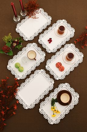 سینی سفید فلزی AKSESUAR EVRENİ - کد 898541420