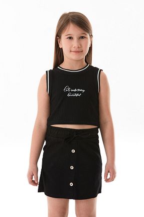بادی مشکی بچه گانه یقه هالتر Fullamoda - کد 925971982