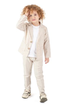 کت و شلوار بچه گانه یقه کتی Merdia Kids - کد 925968093