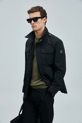 کاپشن مشکی مردانه Relaxed Lufian - کد 921468977