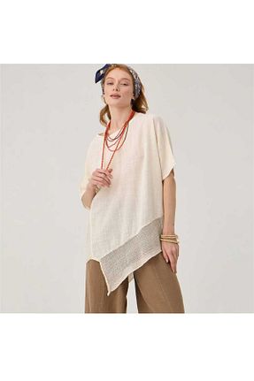 بلوز بژ زنانه ساده pier moda - کد 924992868