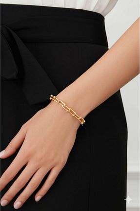 دستبند جواهر زرد زنانه زیرکن Bijuty - کد 922744745