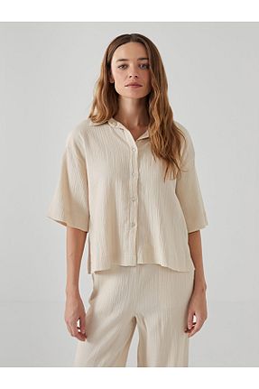 پیراهن بژ زنانه Relaxed LC Waikiki - کد 924362339
