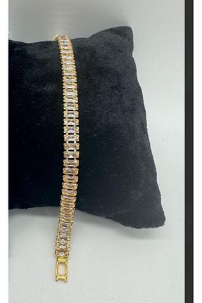دستبند استیل (فولاد) زرد زنانه استیل (فولاد) mehbek - کد 925825923