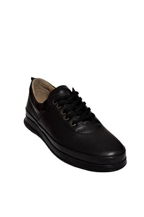 کفش اسنیکر مشکی مردانه چرم اصل Greyybull Shoes - کد 925987971