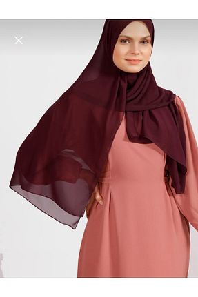 شال زرشکی زنانه شیفون Muensu - کد 925840302