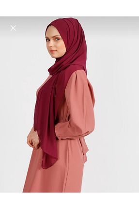 شال زرشکی زنانه شیفون Muensu - کد 925840313