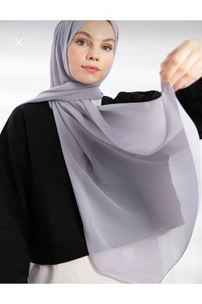 شال طوسی زنانه شیفون Muensu - کد 925840179