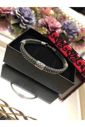 دستبند نقره متالیک زنانه 925 عیار ES - کد 925847885