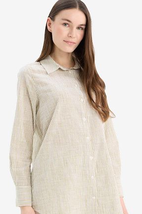 تونیک حجاب خاکی زنانه بافتنی Defacto - کد 905968135