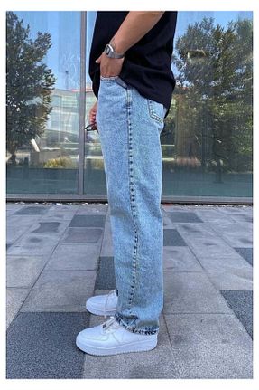 شلوار آبی مردانه پنبه ای Twear - کد 925868523