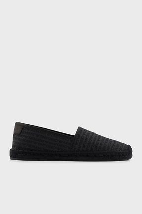 کفش اسپادریل مشکی مردانه چرم خالص Emporio Armani - کد 926005031