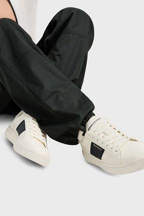 کفش اسنیکر سفید مردانه بند دار Armani Exchange - کد 926004785
