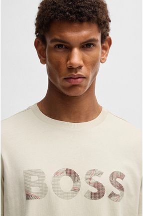 تیشرت بژ مردانه رگولار BOSS - کد 925870768