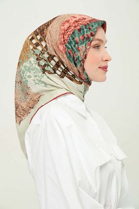 روسری رنگی پلی استر Madame Polo - کد 924345359