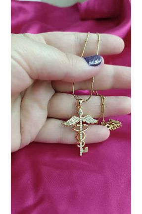 گردنبند استیل ( فولاد ) زرد زنانه استیل (فولاد) shop - کد 925910990