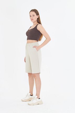 شلوارک و برمودا طوسی زنانه رگولار TRENDHİLL - کد 925915138