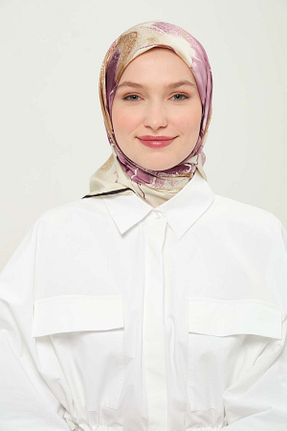 روسری رنگی پلی استر Madame Polo - کد 924362257
