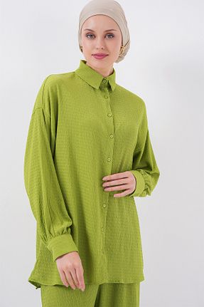 ست بالاتنه و پائین تنه حجاب سبز زنانه اورسایز Bigdart - کد 925927332