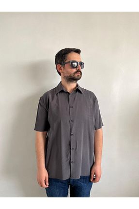 پیراهن طوسی مردانه Relaxed Gizybutik - کد 926028562