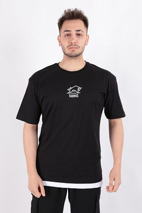 تیشرت مشکی مردانه رگولار Cazador - کد 920525598