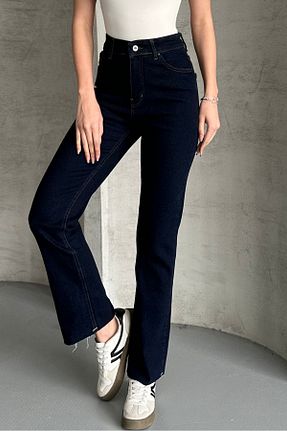 شلوار جین سرمه ای زنانه پاچه لوله تفنگی macharel jeans - کد 925930567