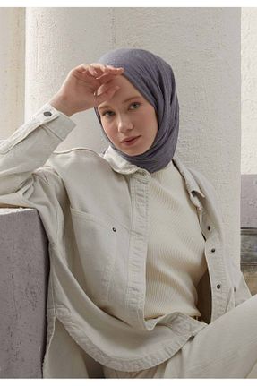 شال طوسی زنانه پنبه ای Fresh - کد 750076939