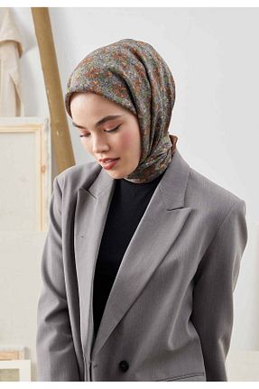 روسری قهوه ای پلی استر Fresh - کد 690711454